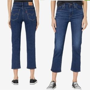 Levi's 724 iugh Rise Straight Crop Jeans